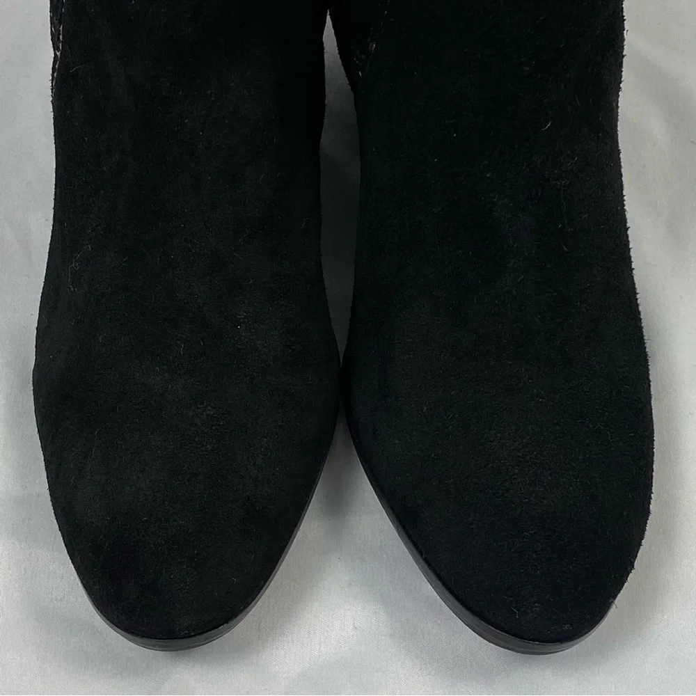 Vince Camuto VC-Maves Black Suede Ankle Boots 5.5 M